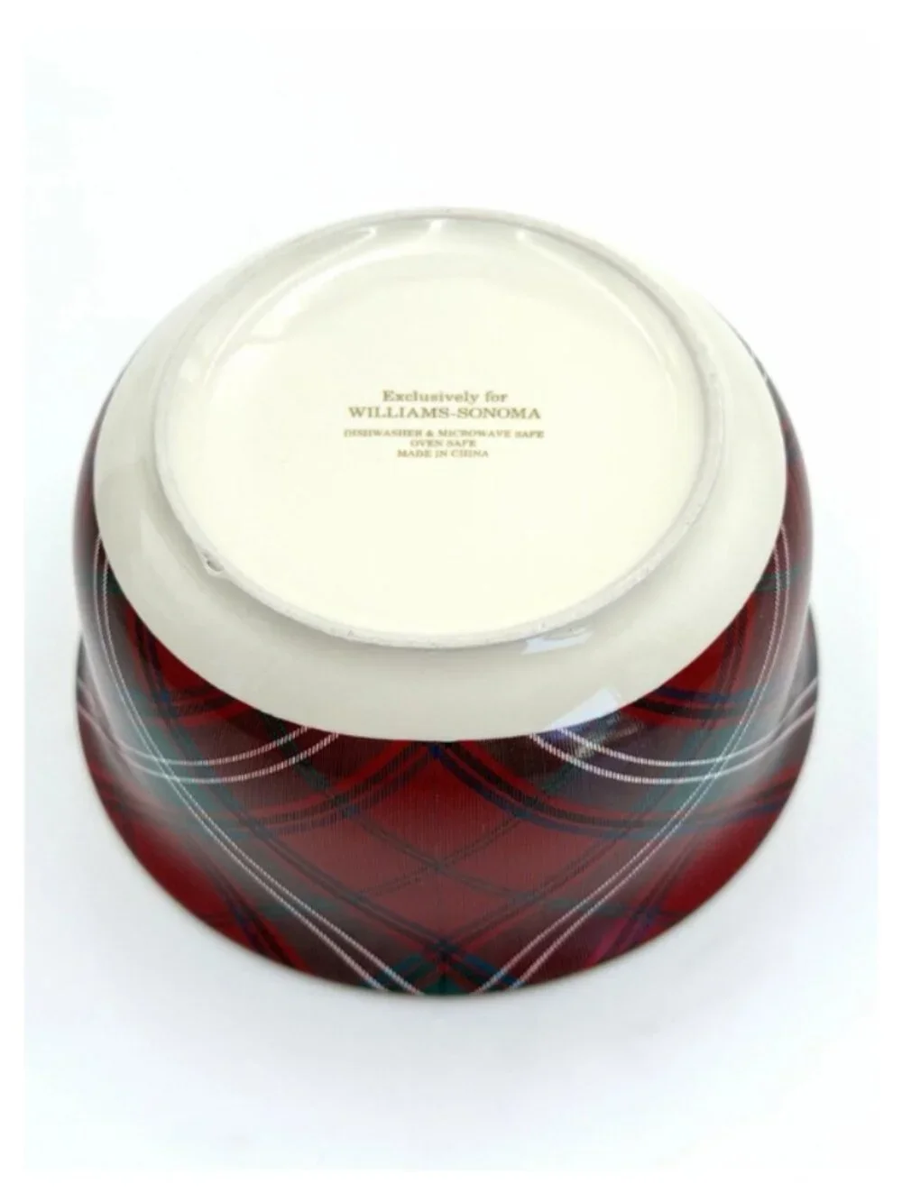 Williams-Sonoma Tartan Plaid Soup/Cereal Bowls, Set of 2, 5 5/8